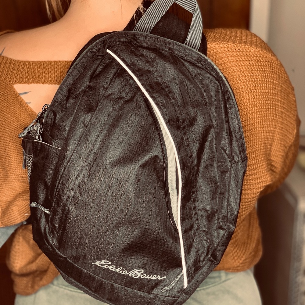 Eddie Bauer Black Sling Back Pack